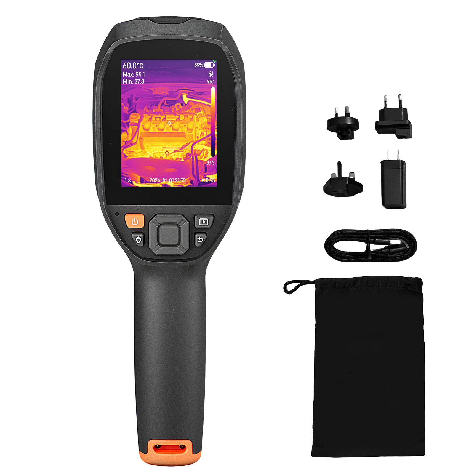Thermal Imaging Camera 256X192 - VEVOR Wärmebildkamera, TISR Superauflösung 512 x