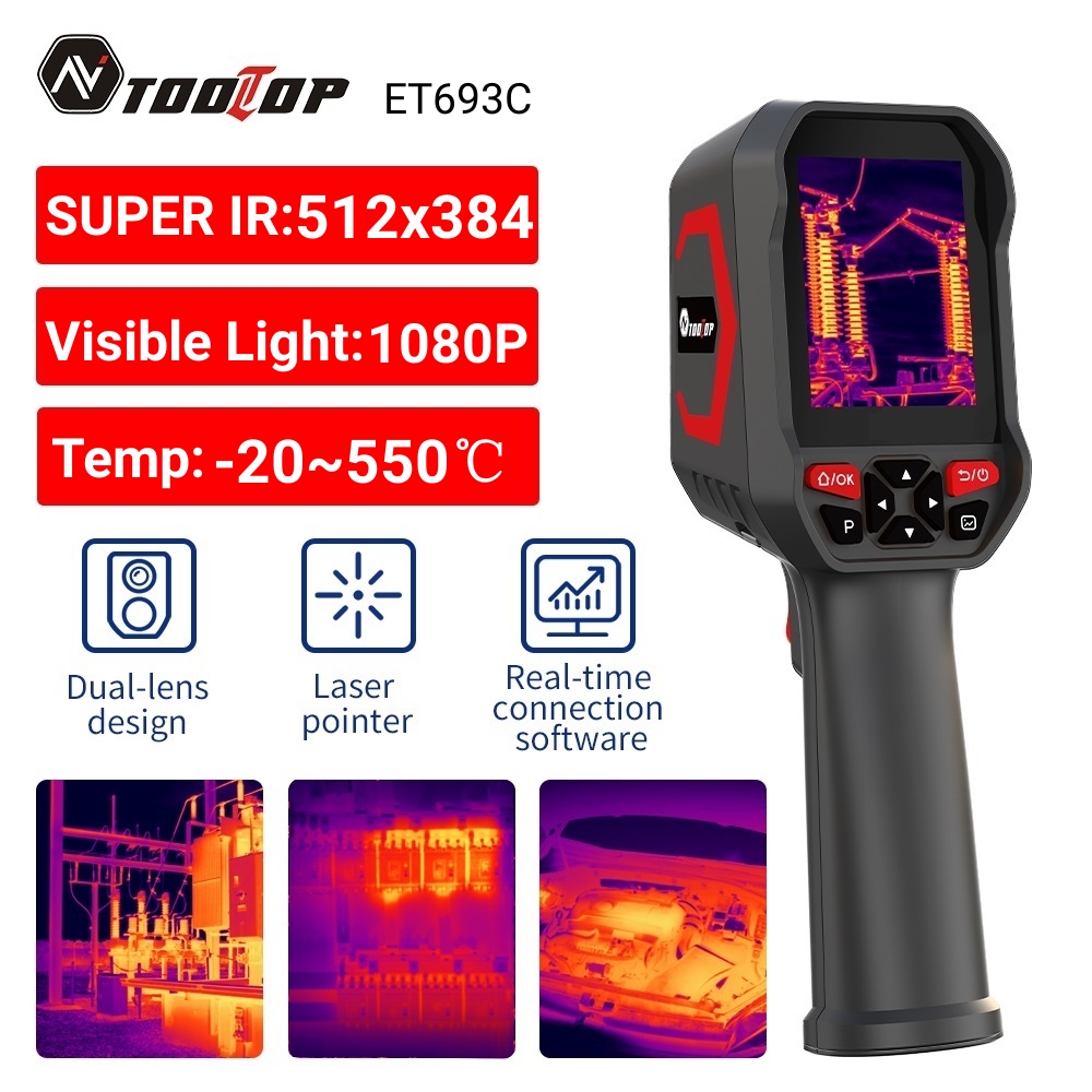 Nf 521 Thermal Imaging Camera - TOOLTOP ET693C Super IR 512x384 Wärmebildkamera