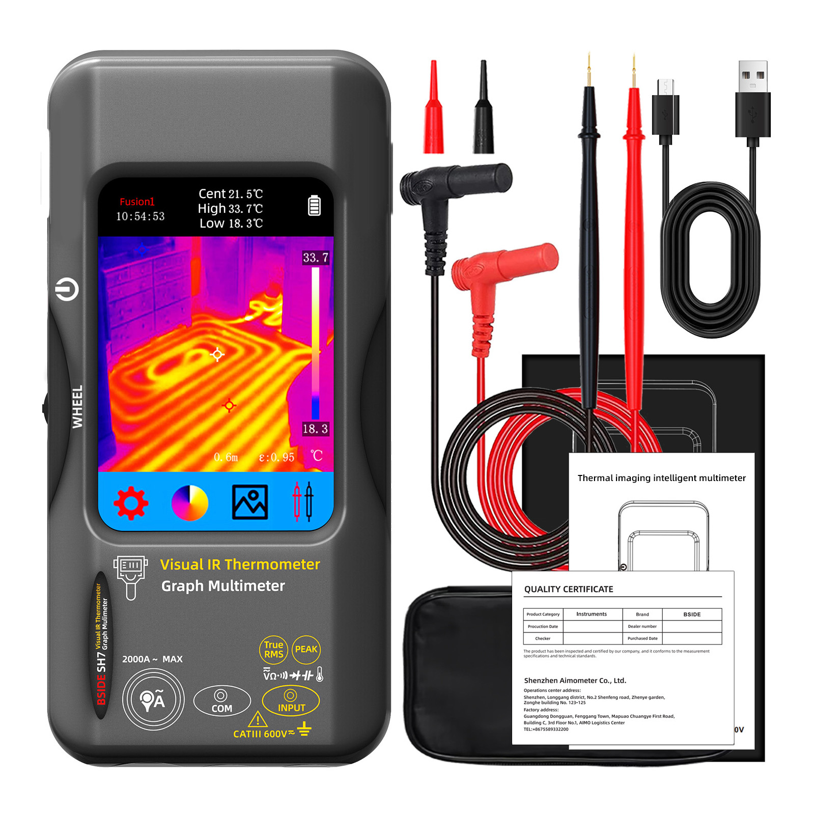SH7 Touch Wärmebild-Multimeter – Nf 521 Thermal Imaging Camera Bewertung und Preis