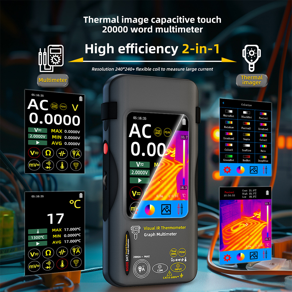 SH7 Touch Wärmebild-Multimeter – Nf 521 Thermal Imaging Camera Bewertung und Preis